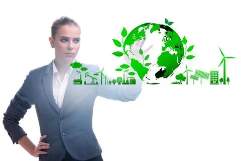 Ecology concept with ecological elements 库存照片