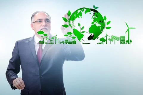 Ecology concept with ecological elements Stock Photos