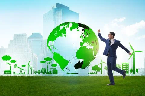 Ecology concept with ecological elements Stock-Fotos