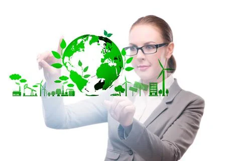 Ecology concept with ecological elements Stock-Fotos