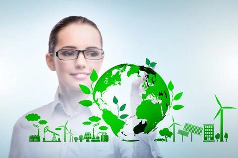 Ecology concept with ecological elements 写真素材