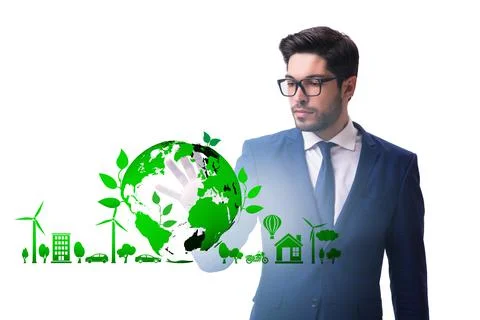 Ecology concept with ecological elements 库存照片