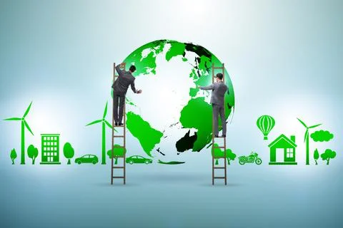 Ecology concept with ecological elements 写真素材