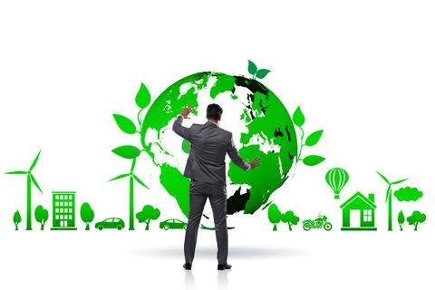 Ecology concept with ecological elements 库存照片