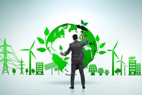 Ecology concept with ecological elements 写真素材