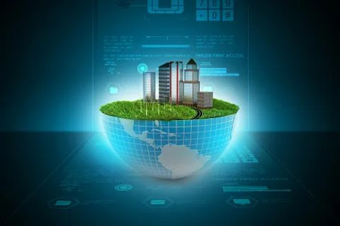 Ecology concept Stock Illustration