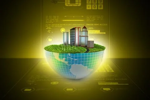 Ecology concept Stock Illustration