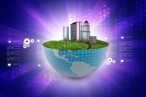 Ecology concept Illustrazione stock