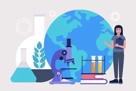 Ecology concept Stock Illustration
