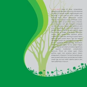 Ecology concept - save earth Illustrazione stock