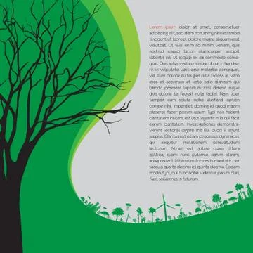 Ecology concept - save earth Stock Illustration