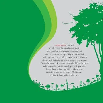 Ecology concept - save earth Stock Illustration