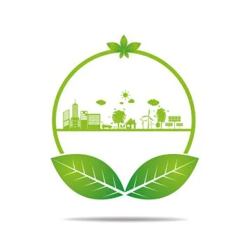 Ecology concept. save world Illustrazione stock