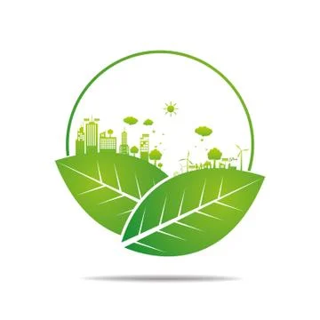 Ecology concept. save world Stock Illustration
