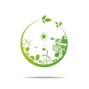 Ecology concept. save world Stock Illustration