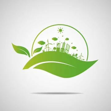 Ecology concept. save world Stock Illustration