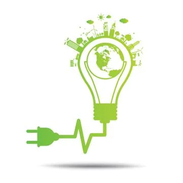 Ecology concept. save world Stock Illustration
