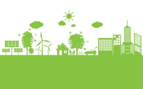 Ecology concept. save world Stock Illustration