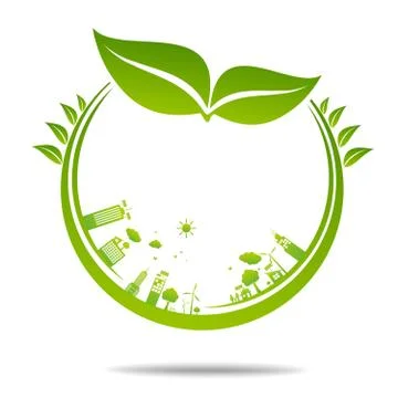 Ecology concept. save world Stock Illustration