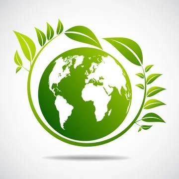 Ecology concept. save world Stock Illustration