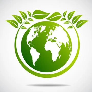 Ecology concept. save world Stock Illustration