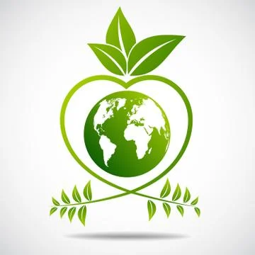 Ecology concept. save world Stock Illustration