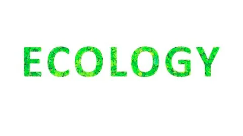 Ecology Concept Typographic Design Stock Illustration