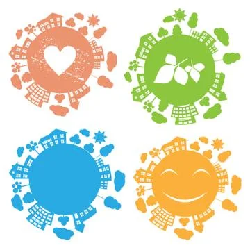 Ecology concept, vector illustration Stock Illustration