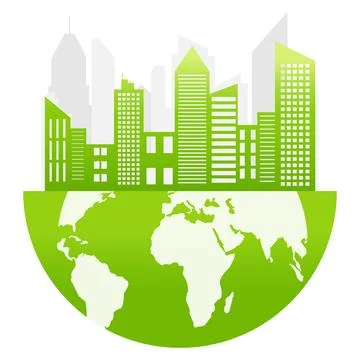 Ecology concept,the world is in the energy saving light bulb green Stock Illustration
