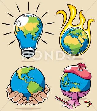 Ecology Concepts 3 Stock Illustration