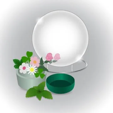 Ecology cosmetics Stock Illustration