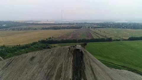 Ecology is in danger. Coal mining. Stock Footage 239181432