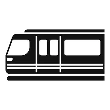 Ecology fast train icon simple vector. Public high speed Illustrazione stock