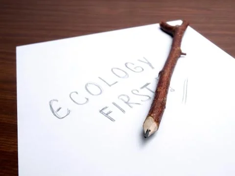 Ecology first Stock Photos