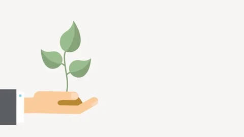Ecology flat icon animation for an explainer video Stock Footage 243061539