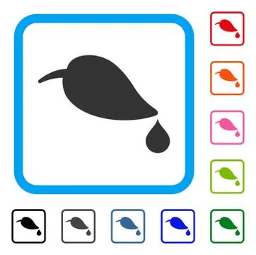 Ecology Framed Icon 스톡 일러스트