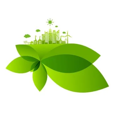 Ecology friendly concept. save world Stock Illustration