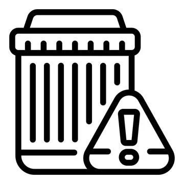 Ecology garbage bin icon outline vector. Social energy city Stock Illustration
