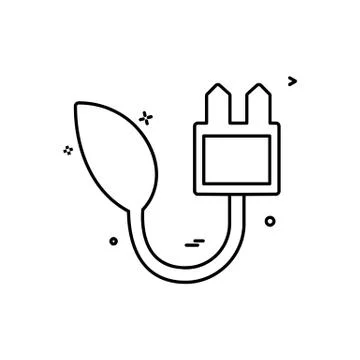 Ecology icon design vector Ilustración de archivo