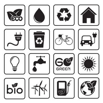 Ecology icon Stock Illustration