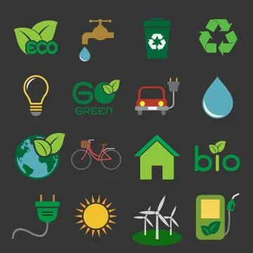 Ecology icon Stock Illustration