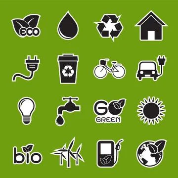 Ecology icon Stock Illustration
