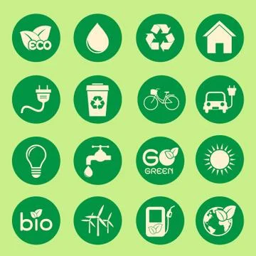 Ecology icon Stock Illustration