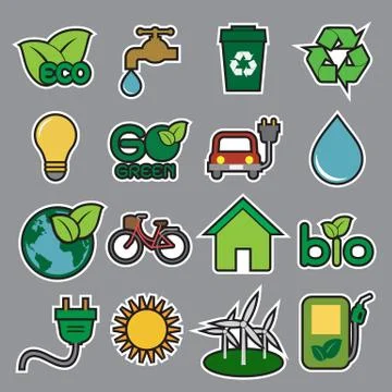 Ecology icon Stock Illustration