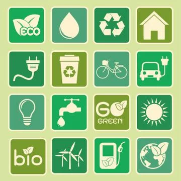 Ecology icon Stock Illustration
