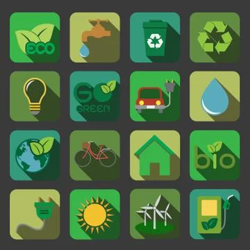 Ecology icon Stock Illustration