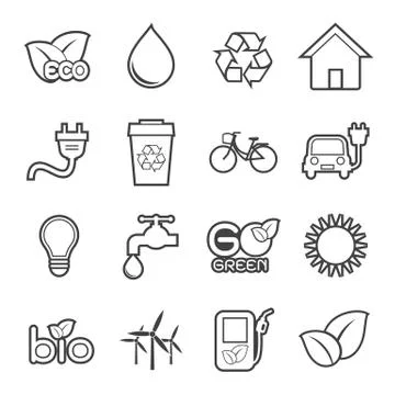 Ecology icon Stock Illustration