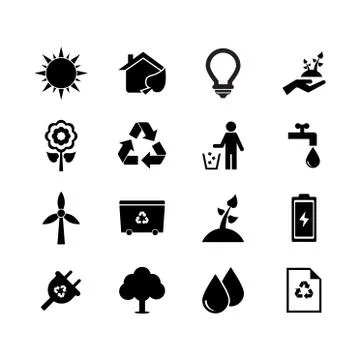 Ecology icon Stock Illustration