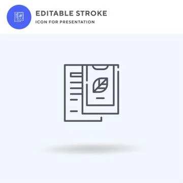 Ecology icon vector, filled flat sign, solid pictogram isolated on white, log Illustrazione stock