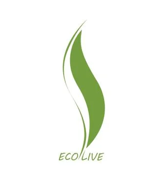 Ecology icon vector green clean life natural Stock Illustration